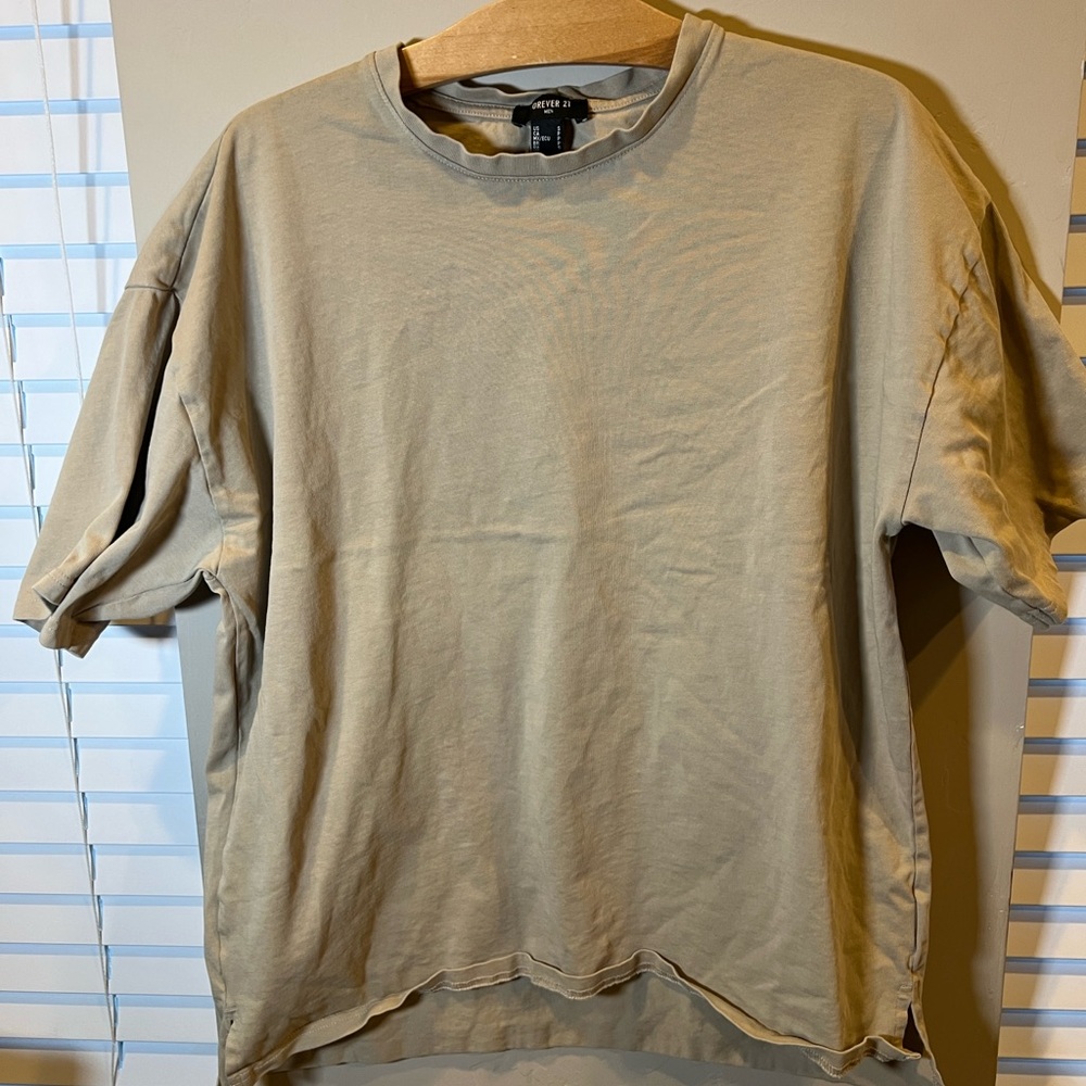 Forever 21 Tan Short Sleeve Men's Tee